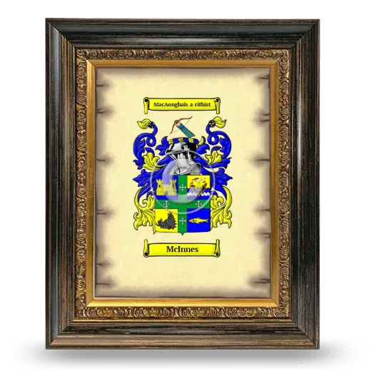 McInnes Coat of Arms Framed - Heirloom