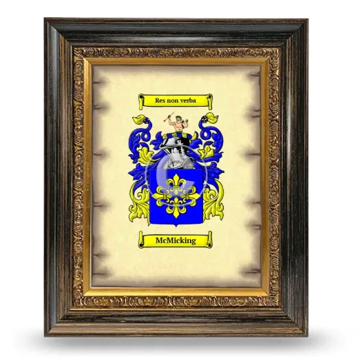 McMicking Coat of Arms Framed - Heirloom