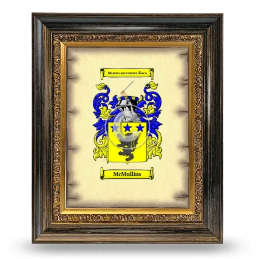 McMullins Coat of Arms Framed - Heirloom