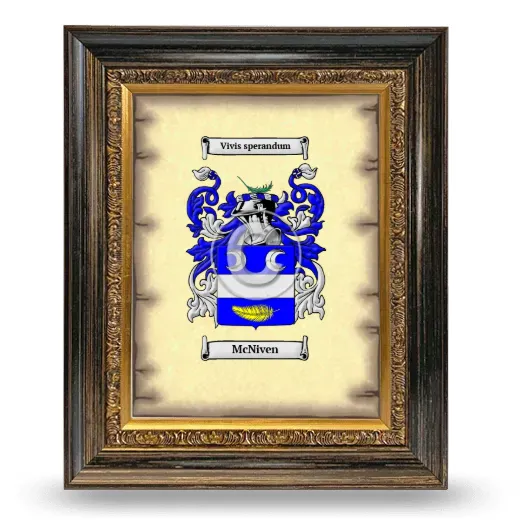 McNiven Coat of Arms Framed - Heirloom
