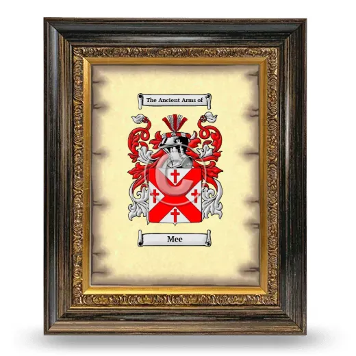 Mee Coat of Arms Framed - Heirloom