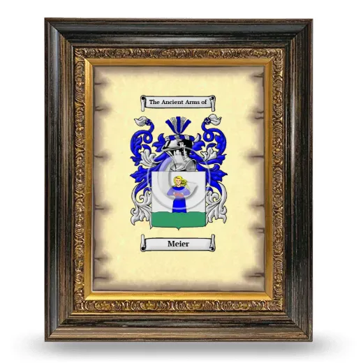 Meier Coat of Arms Framed - Heirloom