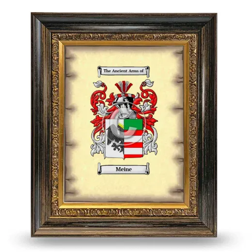 Meine Coat of Arms Framed - Heirloom