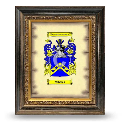 Mihalek Coat of Arms Framed - Heirloom