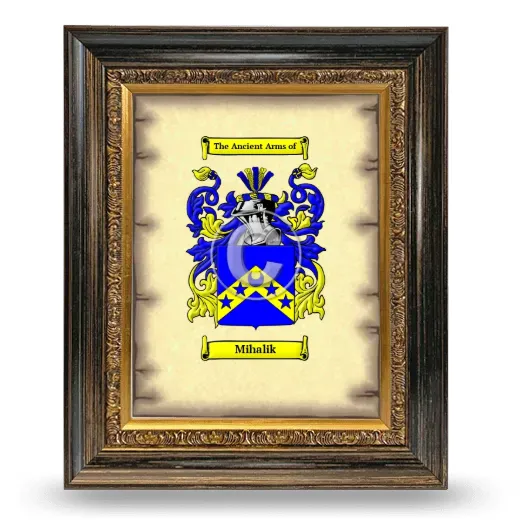 Mihalik Coat of Arms Framed - Heirloom
