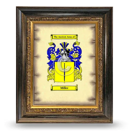 Miller Coat of Arms Framed - Heirloom