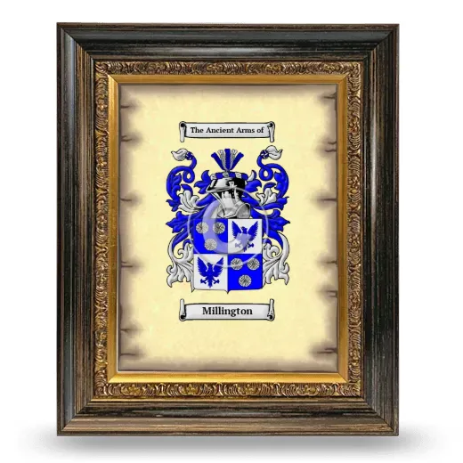 Millington Coat of Arms Framed - Heirloom