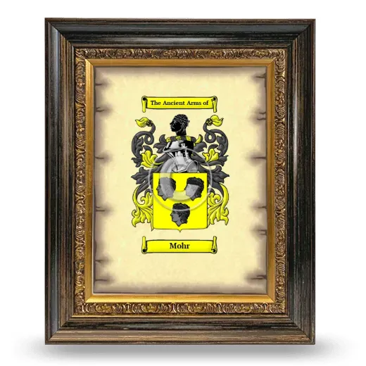 Mohr Coat of Arms Framed - Heirloom