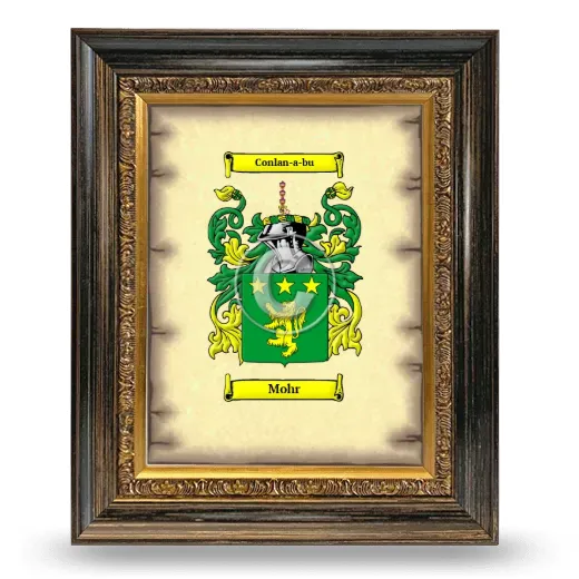 Mohr Coat of Arms Framed - Heirloom