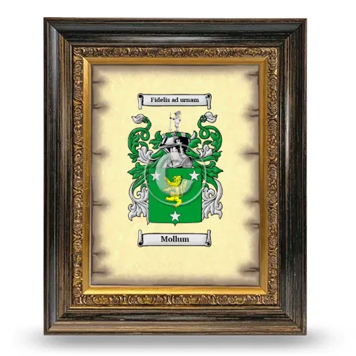Mollum Coat of Arms Framed - Heirloom