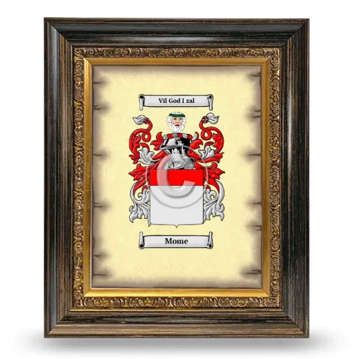 Mome Coat of Arms Framed - Heirloom
