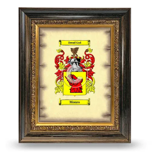 Monro Coat of Arms Framed - Heirloom
