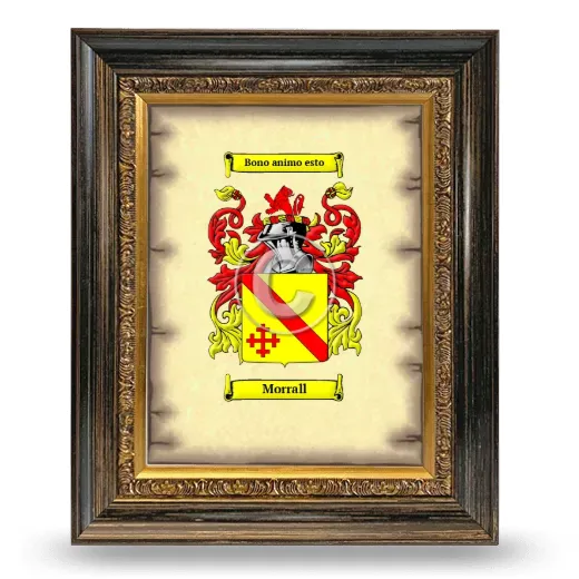 Morrall Coat of Arms Framed - Heirloom