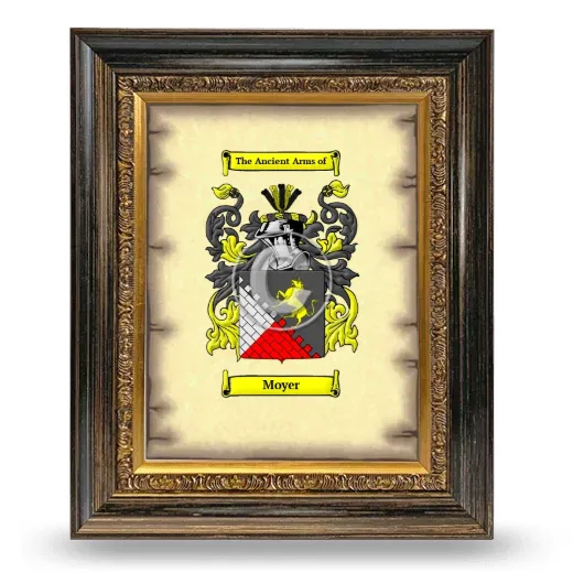 Moyer Coat of Arms Framed - Heirloom