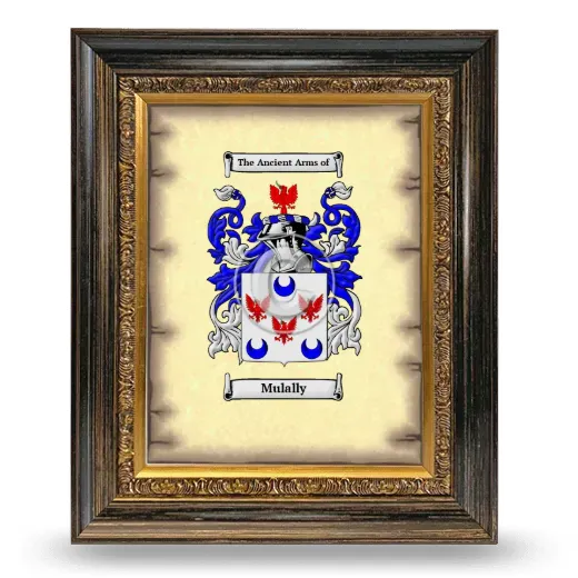Mulally Coat of Arms Framed - Heirloom