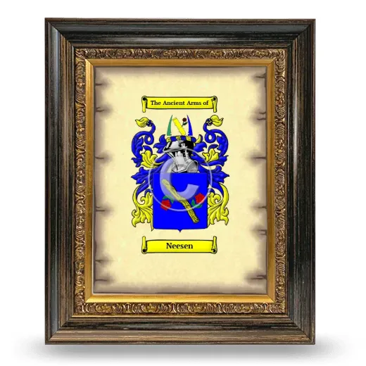 Neesen Coat of Arms Framed - Heirloom