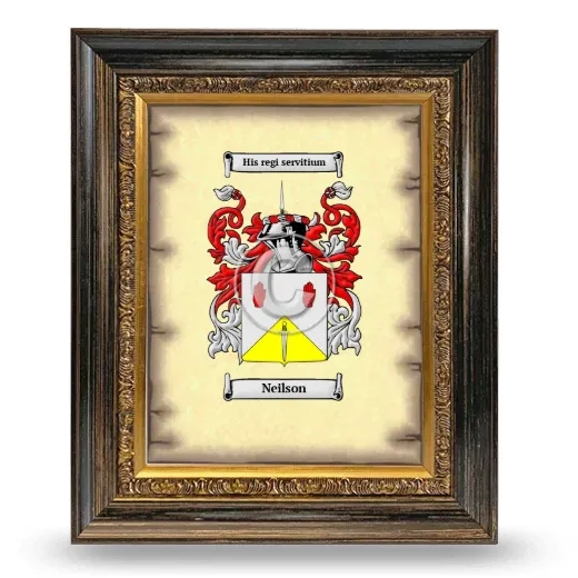 Neilson Coat of Arms Framed - Heirloom