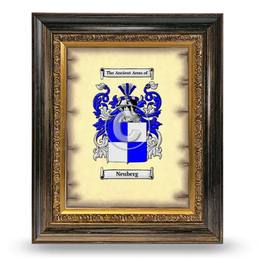 Neuberg Coat of Arms Framed - Heirloom