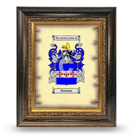 Newsam Coat of Arms Framed - Heirloom