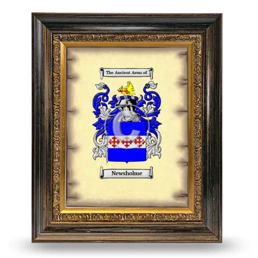 Newsholme Coat of Arms Framed - Heirloom