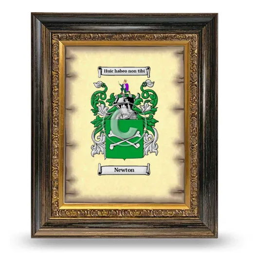 Newton Coat of Arms Framed - Heirloom