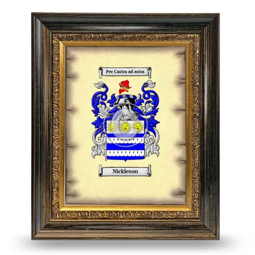 Nickleson Coat of Arms Framed - Heirloom