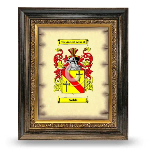 Noble Coat of Arms Framed - Heirloom