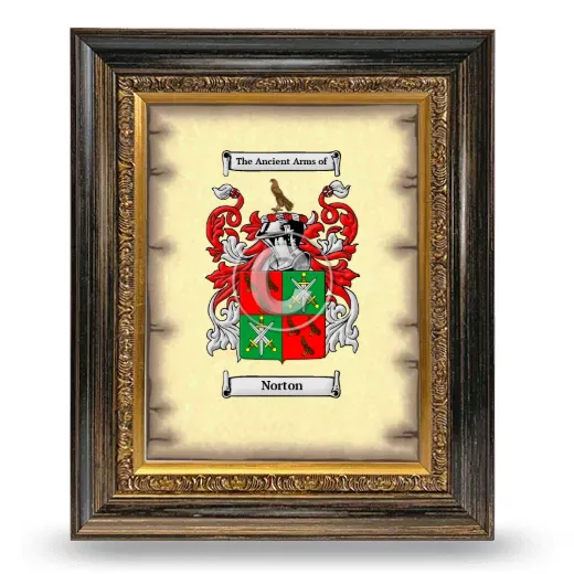 Norton Coat of Arms Framed - Heirloom
