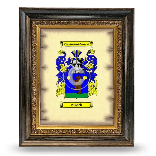 Novick Coat of Arms Framed - Heirloom