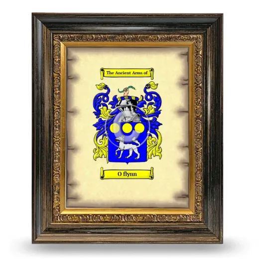 O flynn Coat of Arms Framed - Heirloom