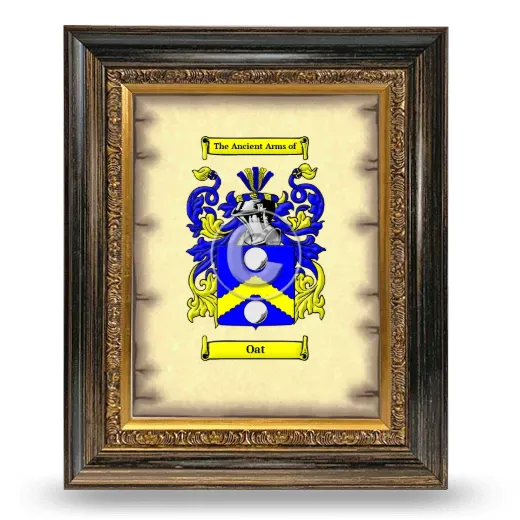 Oat Coat of Arms Framed - Heirloom