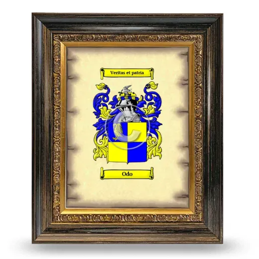 Odo Coat of Arms Framed - Heirloom