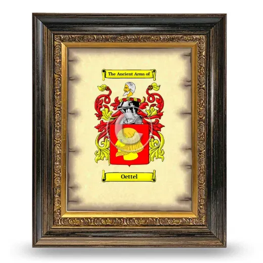 Oettel Coat of Arms Framed - Heirloom