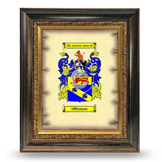 Offerman Coat of Arms Framed - Heirloom