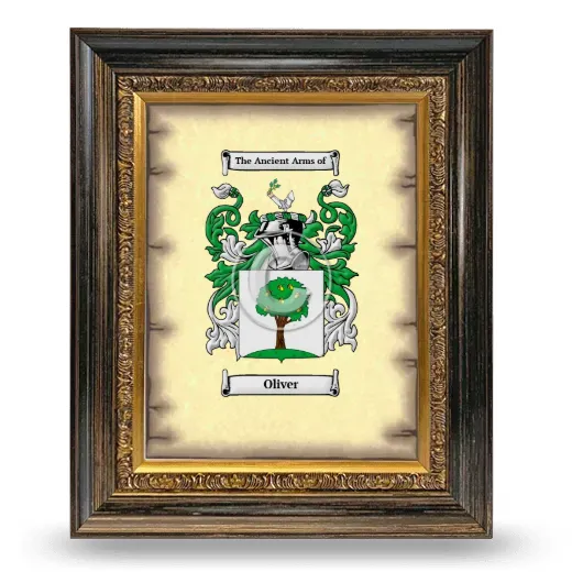 Oliver Coat of Arms Framed - Heirloom