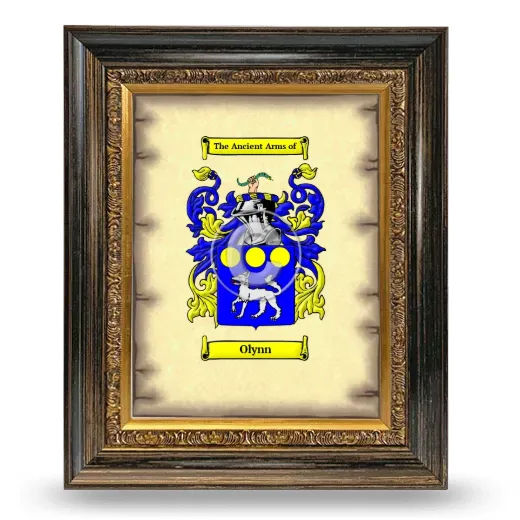 Olynn Coat of Arms Framed - Heirloom