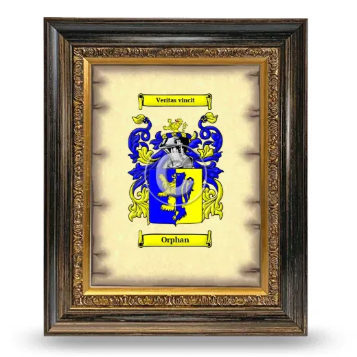 Orphan Coat of Arms Framed - Heirloom