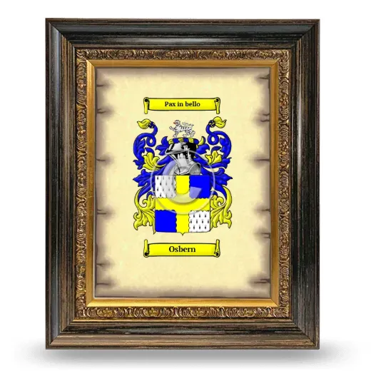 Osbern Coat of Arms Framed - Heirloom