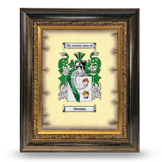 Ossuna Coat of Arms Framed - Heirloom