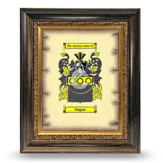 Ougan Coat of Arms Framed - Heirloom