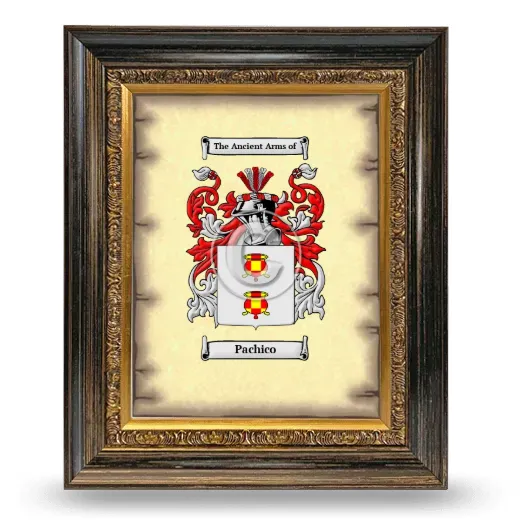 Pachico Coat of Arms Framed - Heirloom