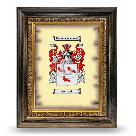 Pearent Coat of Arms Framed - Heirloom