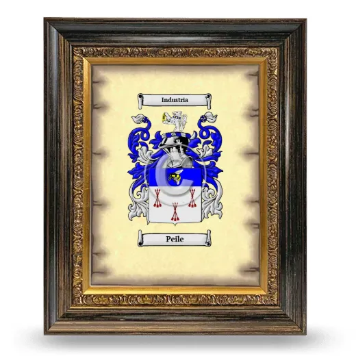 Peile Coat of Arms Framed - Heirloom