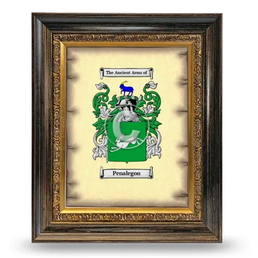 Penalegon Coat of Arms Framed - Heirloom