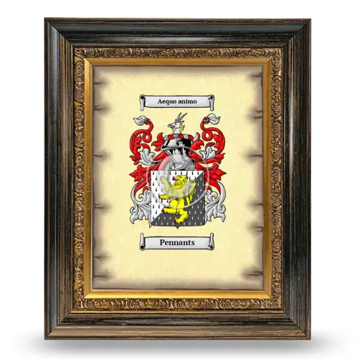 Pennants Coat of Arms Framed - Heirloom