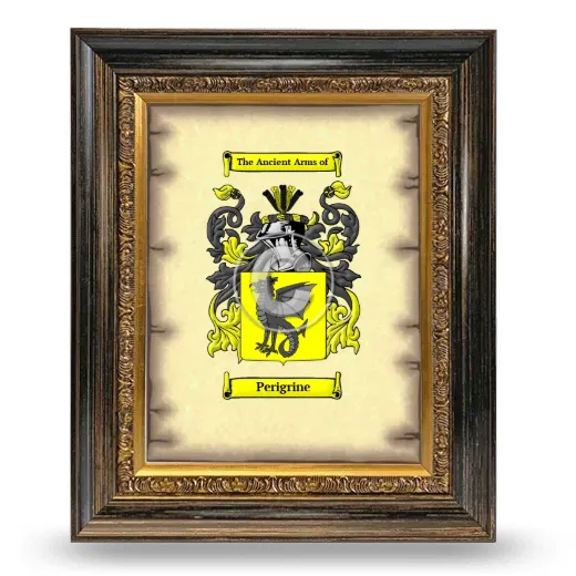 Perigrine Coat of Arms Framed - Heirloom