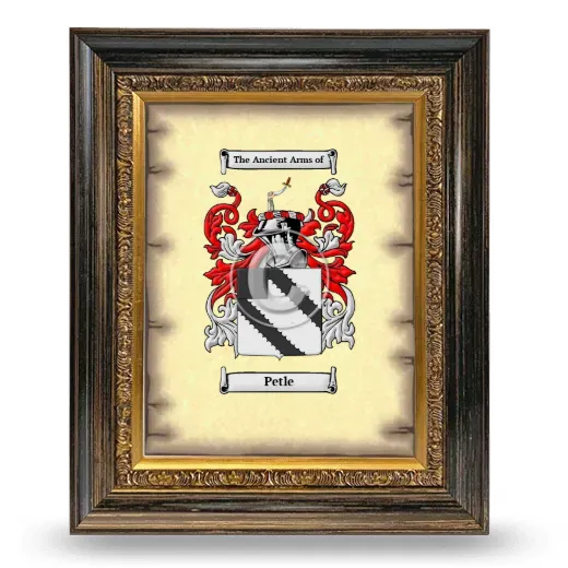 Petle Coat of Arms Framed - Heirloom