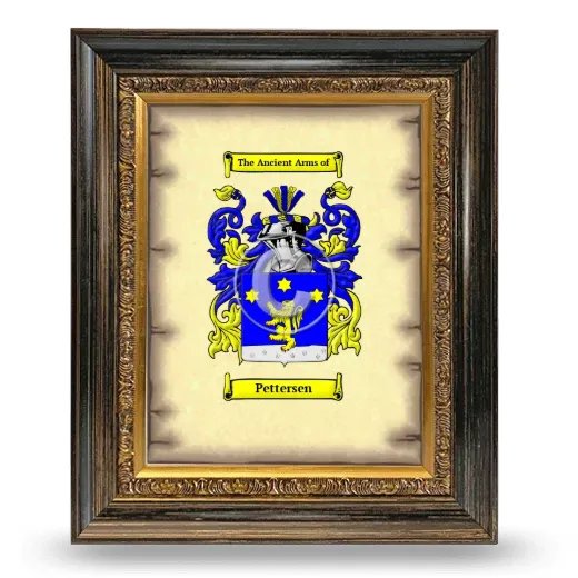 Pettersen Coat of Arms Framed - Heirloom
