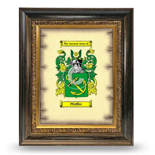Pfeiffer Coat of Arms Framed - Heirloom
