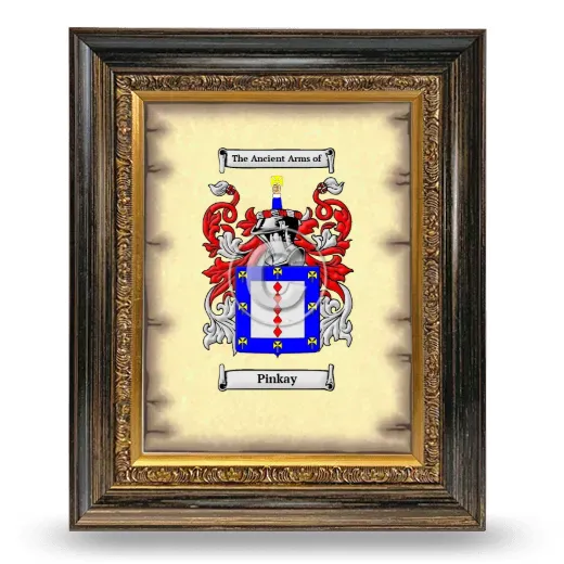Pinkay Coat of Arms Framed - Heirloom